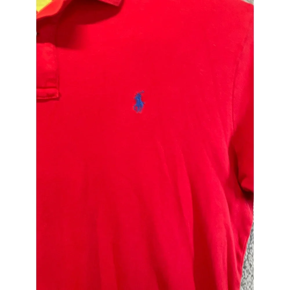 Polo Ralph Lauren Flesh Pony Shirt Mens Large Pima‎  Red Short Sleeve Preppy